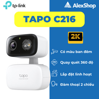   3M  Camera Đa Năng Tapo C216 Xoay 360 Độ Đàm Thoại 2 Chiều Màu Ban đêm TP-Link 