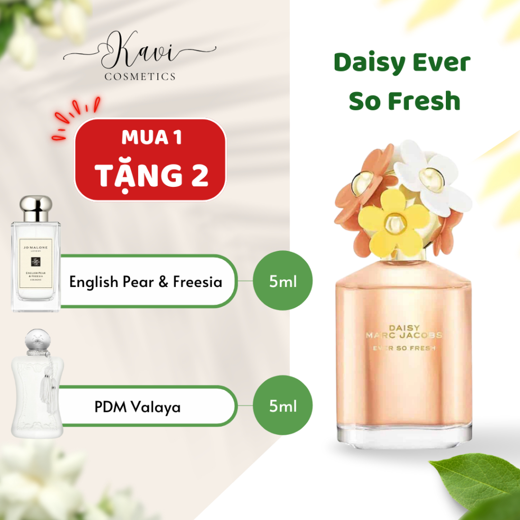 Nước hoa chiết 10ml nữ D a i s y Ever S0 Fresh năng động, vui tươi, rạng rỡ - kavi cosmetics