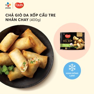   Hỏa tốc  Chả giò Cầu Tre da xốp - Chả giò chay 400g  Thực phẩm Chay  