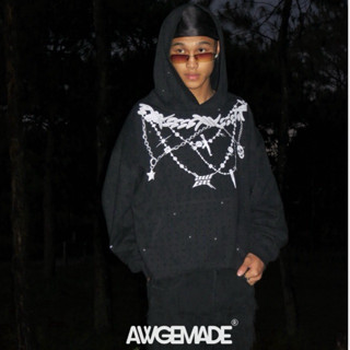 ÁO HOODIE ĐÍNH ĐÁ FULL “JEWELRY GANG HOODIE” PHONG CÁCH ĐƯỜNG PHỐ/HOODIE GẮN ĐÁ FULL ÁO LẤP LÁNH