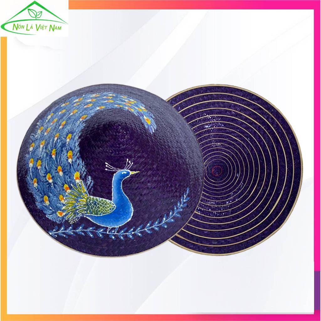 Nón cỏ bàng xử Huế - Nón cói - Nón lá Việt Nam - Nón trang trí - Nón cỏ (Kèm quai)