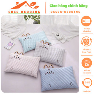  Gối ngủ trẻ em băng lạnh hoạ tiết dễ thương kích thước 30x50cm Gối điều hoà cho bé thoáng mát thấm hút mồ hôi 