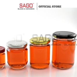 [ Hộp 06 ] Hũ thủy tinh Trụ Tròn 100ml, 220ml, 350ml, 500ml,1000ml nắp thiết