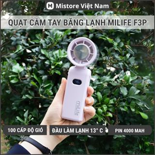Quạt cầm tay siêu mạnh miLife F3P đầu làm lạnh 13 độ