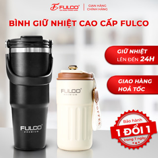 Bình giữ nhiệt cao cấp Fulco inox 316 an toàn, dung tích 350-900ml, ly cafe giữ nhiệt lên đến 24H nhiều màu sang trọng