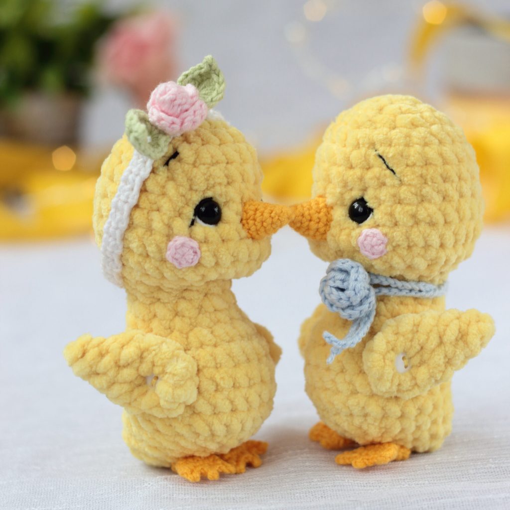 (File PDF) Chart hướng dẫn móc len Gà con Plush