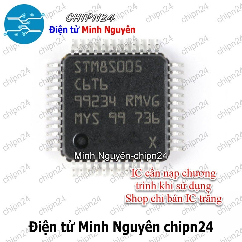 [1 con] (SOP) IC Dán STM8S005C6T6 QFP-48 [SMD Dán]