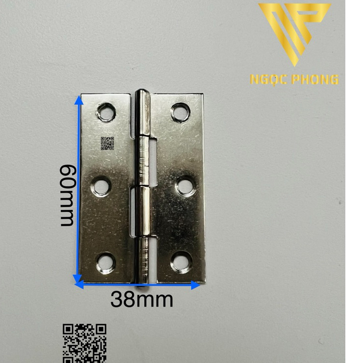 [ Hộp 20 cái { Bản lề lá  inox cửa tủ  60mm