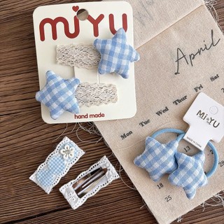 Set 2 chiếc kẹp tóc Blue cho bé nhiều hình đáng yêu