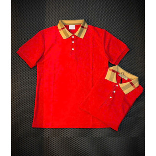 Áo thun nam cổ bắp áo polo sọc vàng  màu đỏ vải mềm chất mịn hàng chuẩn đẹp