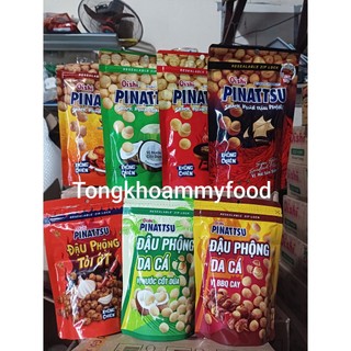 AMMYFOOD - Đậu phộng Pinattsu 80g đủ vị cốt dừa, phô mai, tảo biển, mực cay và hải sản siêu cay