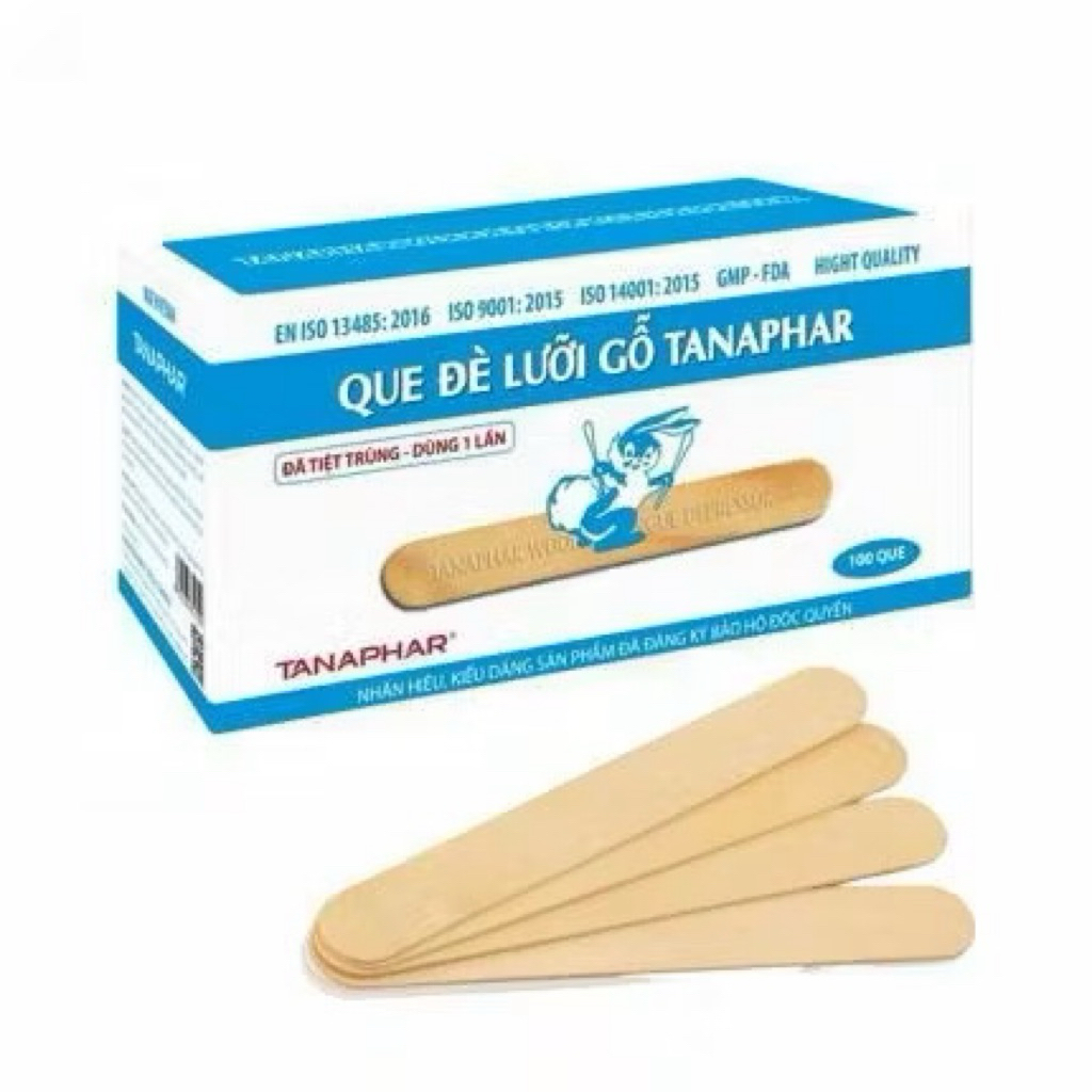 Cây đè lưỡi- que đè lưỡi TANAPHAR-BALAC( hộp 100 cái)