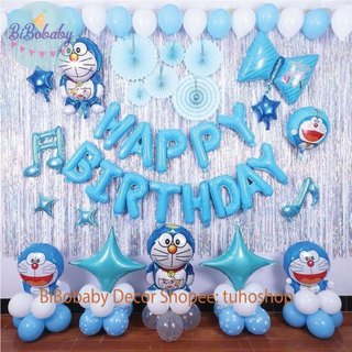 Sét bóng sinh nhật chủ đề Doreamon cho bé trai - BiBobaby Decor
