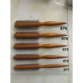 Lược sấy tròn cán gỗ chịu nhiệt