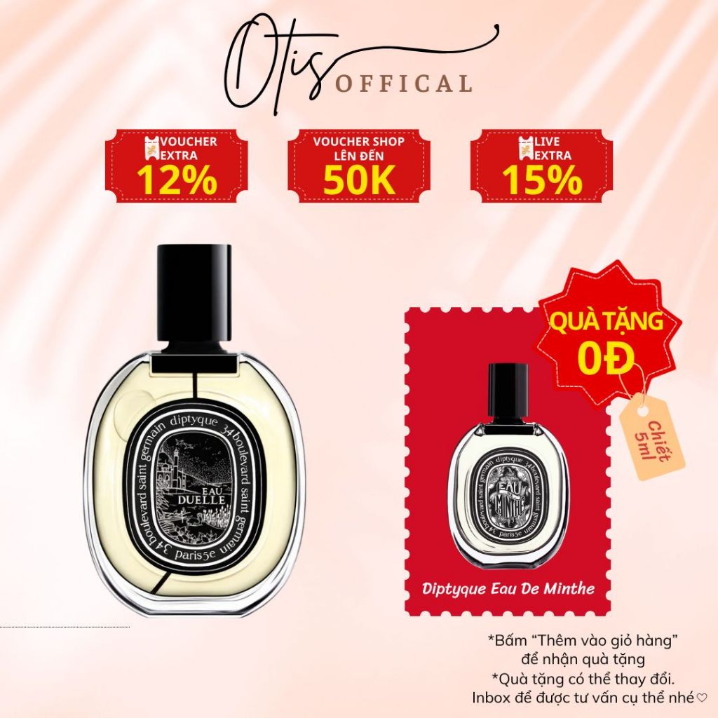 Nước Hoa Chiết 10ml Unisex Diptyque Eau Duelle Hương Thơm Chững chạc, Cổ điển, Cuốn hút