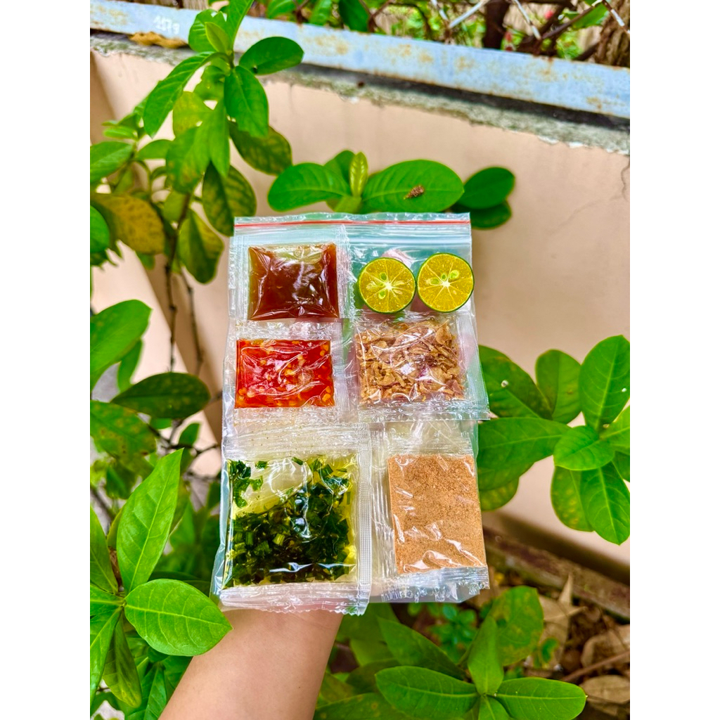    Mã 5 bịch   bánh tráng trộn muối nhuyễn mỡ hành tóp mỡ siêu ngon 