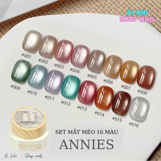 Set 16 màu mắt mèo ánh trăng cực quang Annies - Mắt mèo ánh nước Annies