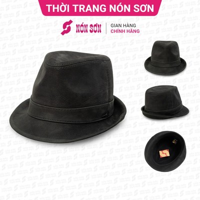 Mũ vành da cao cấp thời trang NÓN SƠN chính hãng P2DA-ĐN1