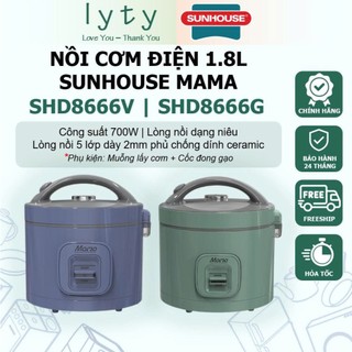 Nồi cơm điện 1.8L SUNHOUSE SHD8666V | SHD8666G