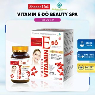 Viên uống Vitamin E đỏ Beauty Spa hỗ trợ bảo vệ da, giúp làm đẹp da, hạn chế lão hóa da (H/30v)