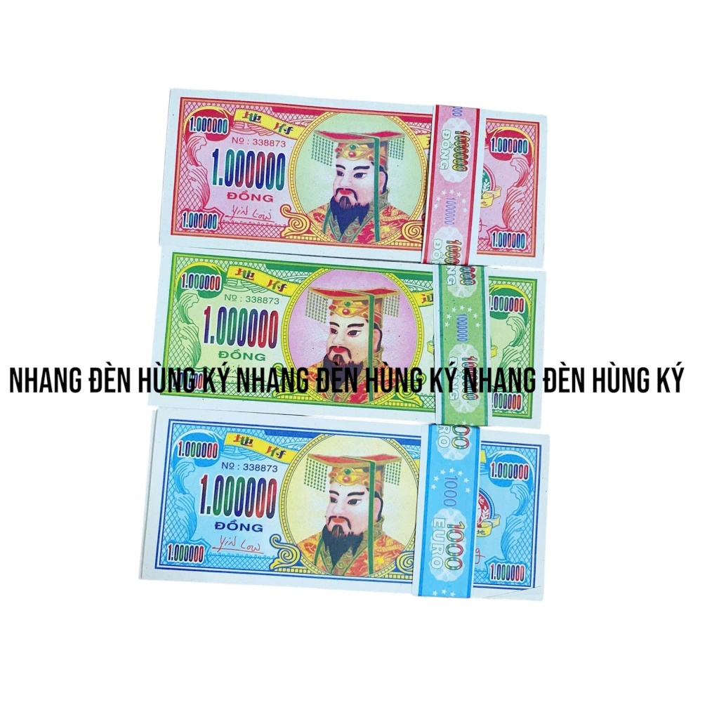 {1 cục 10 tép} Giấy vàng mã đô 3 màu đẹp