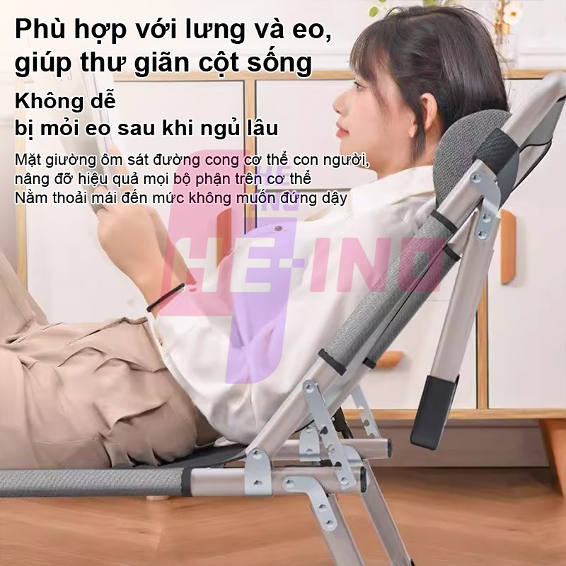 HENIO Giam40% Giường gấp đơn tiện lợi cho văn phòng nghỉ trưa giường xếp dã ngoại | BigBuy360 - bigbuy360.vn