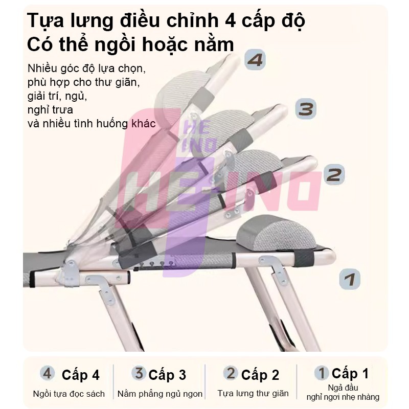HENIO Giam40% Giường gấp đơn tiện lợi cho văn phòng nghỉ trưa giường xếp dã ngoại | BigBuy360 - bigbuy360.vn
