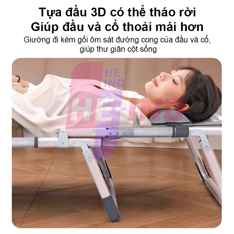 HENIO Giam40% Giường gấp đơn tiện lợi cho văn phòng nghỉ trưa giường xếp dã ngoại | BigBuy360 - bigbuy360.vn