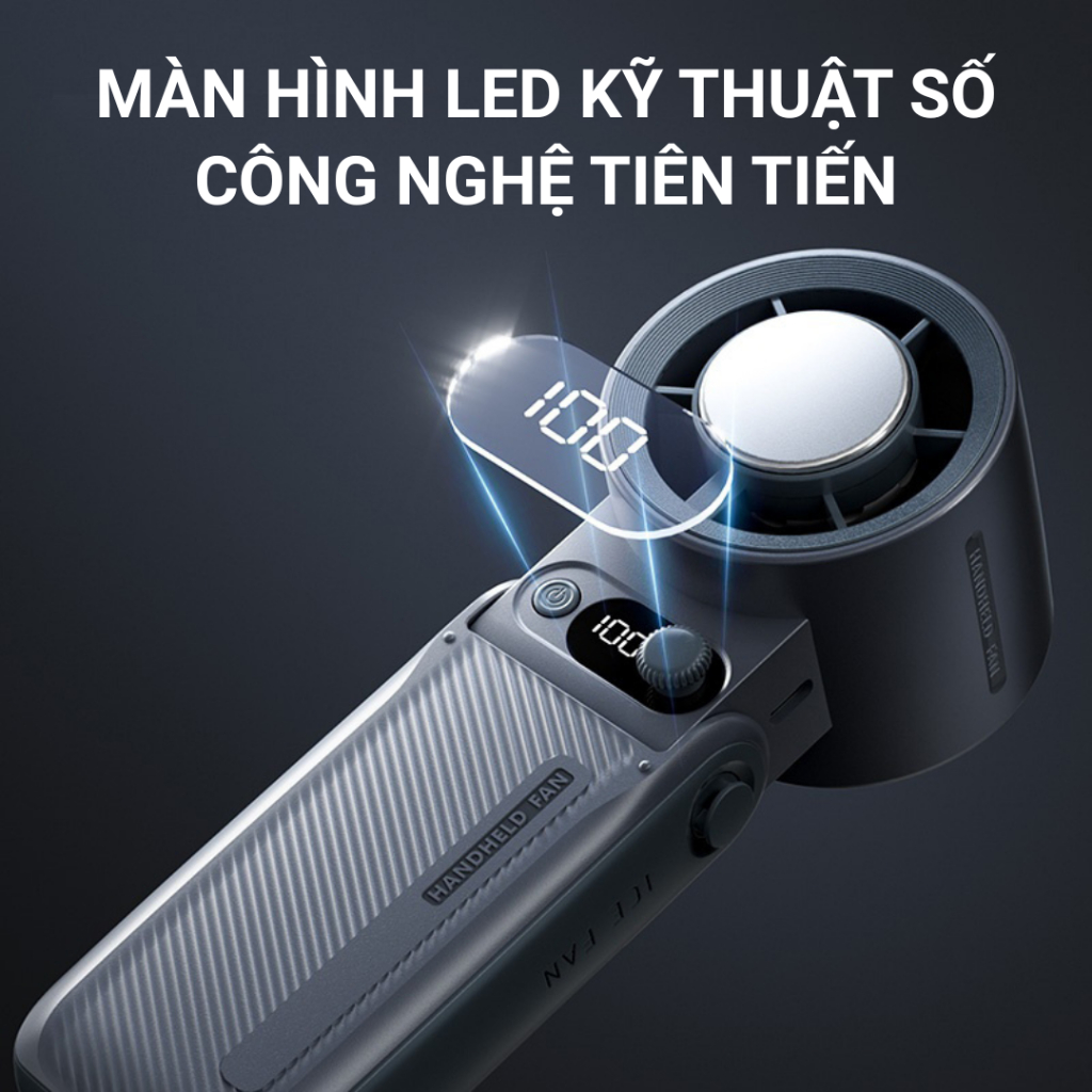 Quạt Cầm Tay Sò Lạnh JF-168, Quạt Cầm Tay Gấp Gọn, Sò Làm Lạnh Siêu Nhanh, Tốc Độ Gió Mạnh, Pin Trâu, Hoạt Động Êm Ái | BigBuy360 - bigbuy360.vn