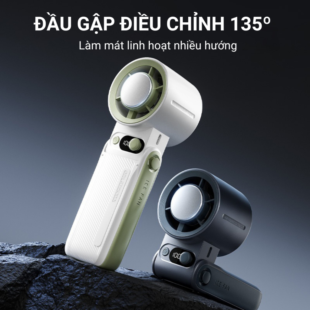 Quạt Cầm Tay Sò Lạnh JF-168, Quạt Cầm Tay Gấp Gọn, Sò Làm Lạnh Siêu Nhanh, Tốc Độ Gió Mạnh, Pin Trâu, Hoạt Động Êm Ái | BigBuy360 - bigbuy360.vn