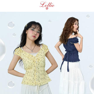 LOLLIE STUDIO - Áo kiểu xếp li buộc nơ lưng Izumi Top TKA447