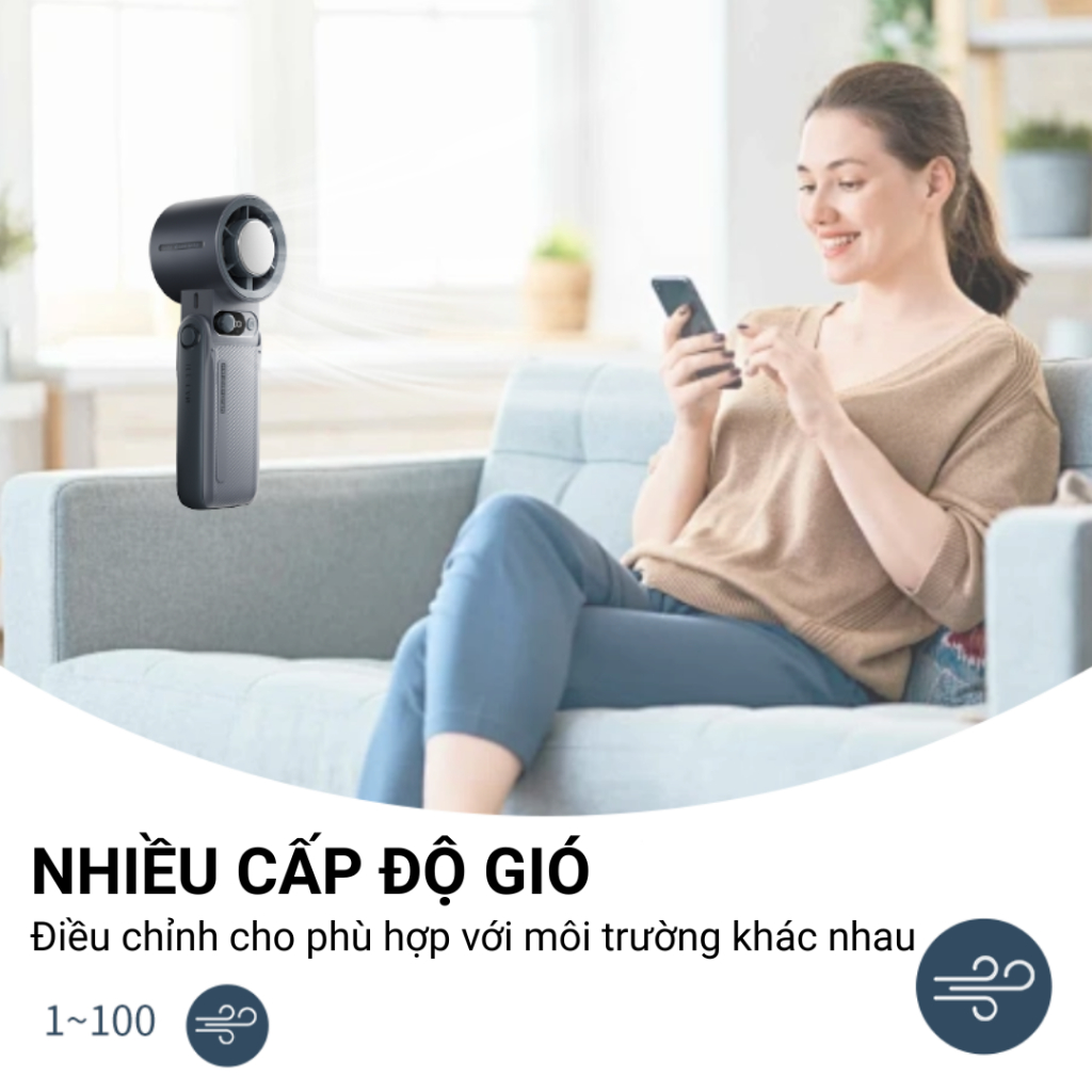 Quạt Cầm Tay Sò Lạnh JF-168, Quạt Cầm Tay Gấp Gọn, Sò Làm Lạnh Siêu Nhanh, Tốc Độ Gió Mạnh, Pin Trâu, Hoạt Động Êm Ái | BigBuy360 - bigbuy360.vn