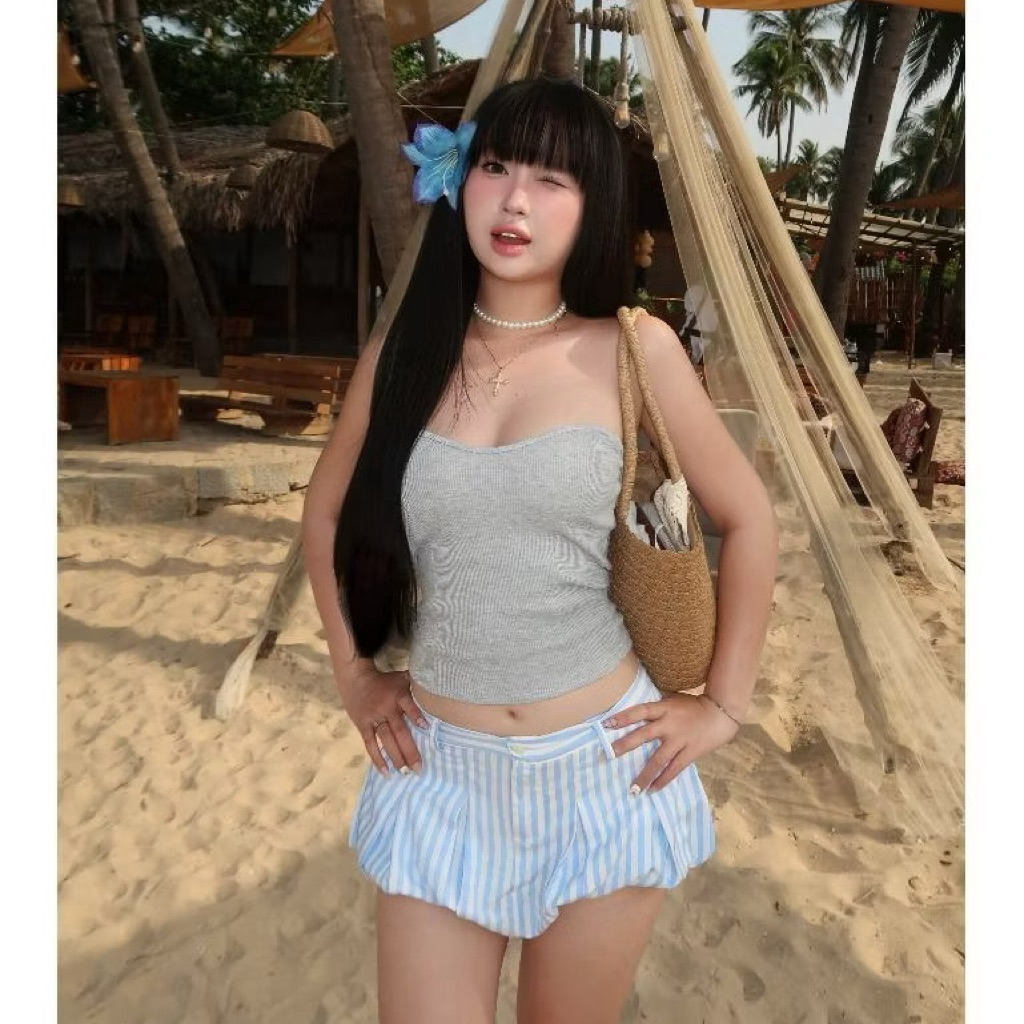 Quần Váy Short Bí Cạp Trễ Lưng Chun Hot Trend Nhiều Màu, Quần Ngắn Nữ | BigBuy360 - bigbuy360.vn