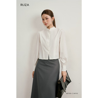 Áo sơ mi nữ tay dài RUZA công sở thiết kế thanh lịch sang trọng ADF318