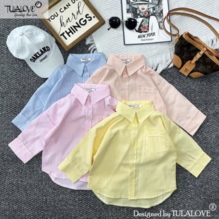 Áo Sơ Mi Cho Bé Gái Vải OXFORD Chất Lượng Cao Lên Form Cực Xinh, Áo Đi Học Cho Bé Gái Tulalove.