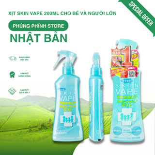 Xịt Skin Vape Nhật Bản 200ml cho bé và người lớn suốt 8h