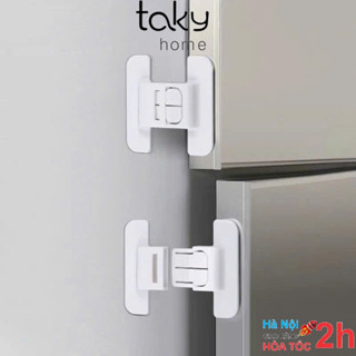 2 Chốt Cánh Tủ - TakyHome , Khóa Tủ Lạnh, Cánh Tủ Ngăn Kéo, Giữ An Toàn, Chắc Chắn, Nhỏ Gọn Tiện Dụng Gia Đình 3108set2