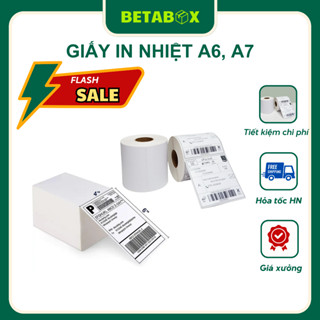  Giấy In Nhiệt Tự Dính A6 A7 Tệp 500 Tờ Có Sẵn Lớp Dán In Đơn Thương Mại Điện Tử 
