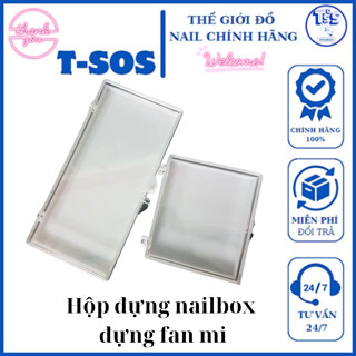  Hộp đựng nail box chuyên dụng - Hộp đựng mi fan mi khay đa năng - Thế giới đồ Nails T-SOS 