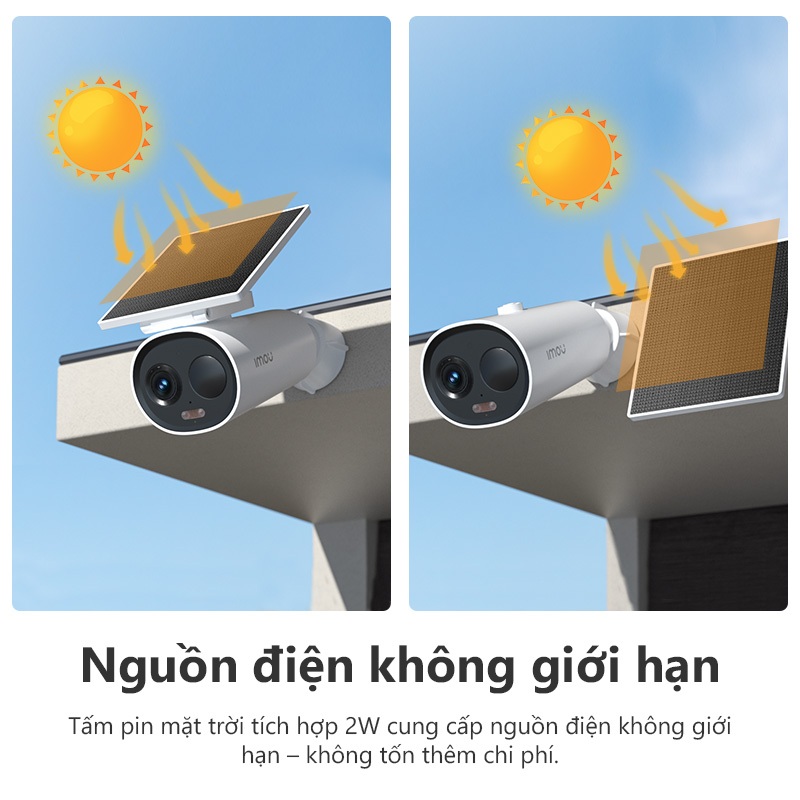 Camera Imou Wifi dùng Pin Cell 3C All in one  I 3MP I 5000mah I Đàm thoại 2 chiều I Đêm có màu | BigBuy360 - bigbuy360.vn