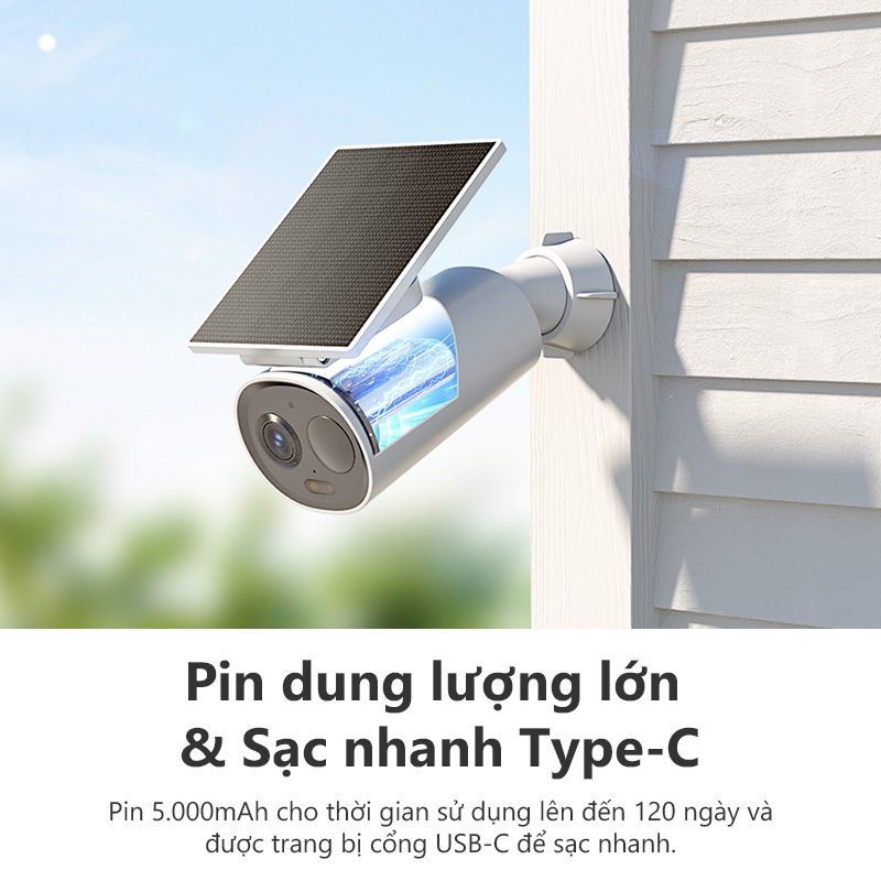 Camera Imou Wifi dùng Pin Cell 3C All in one  I 3MP I 5000mah I Đàm thoại 2 chiều I Đêm có màu | BigBuy360 - bigbuy360.vn