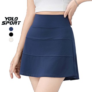 Quần Váy Thể Thao Nữ 2 Lớp Tập Pickleball Tennis Golf Cầu Lông Lưng Eo Cao Co Giãn Kèm Lót Bên Trong Tôn Dáng