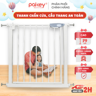Thanh Chắn Cầu Thang, Thanh Chắn Cửa Loại Dày To PAKEY Không Cần Khoan Tường Cao Tới 79cm An Toàn Cho Bé