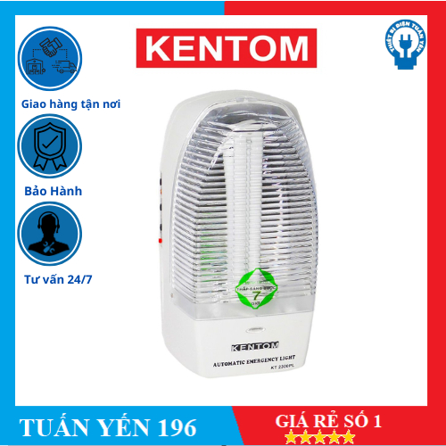 [CHÍNH HÃNG CAO CẤP] Đèn Sạc Chiếu Sáng Khẩn Cấp Kentom KT 2300- Hàng Chính Hãng