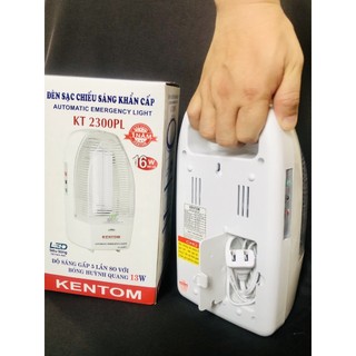 [CHÍNH HÃNG CAO CẤP] Đèn Sạc Chiếu Sáng Khẩn Cấp Kentom KT 2300- Hàng Chính Hãng