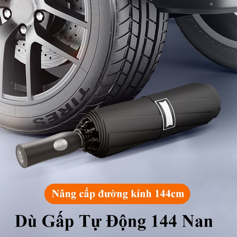 Ô dù gập gọn tự động ININ Dù đóng mở tự động thiết kế sang trọng che mưa nắng chống tia UV tùy chọn 12 nan 16 nan