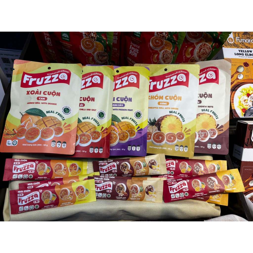 Trái cây cuộn Fruzza - Snack trái cây healthy