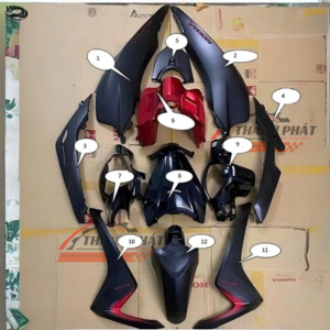 Dàn Áo Vision Đen Nhám Đời 2015-2020 Zin Hãng