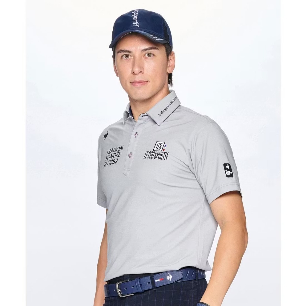 Áo polo Nam le coq golf LG5SHS13MV-GY00
