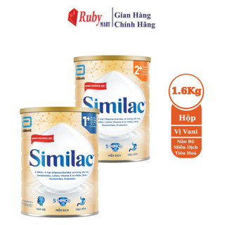  Sữa bột Similac 1+   2+ 1.6kg lon Dinh Dưỡng 5G giúp bé phát triển toàn diện 